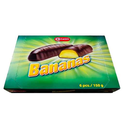 Carletti Chocolate Bananas Gift Box 150g - Happy Candy UK LTD