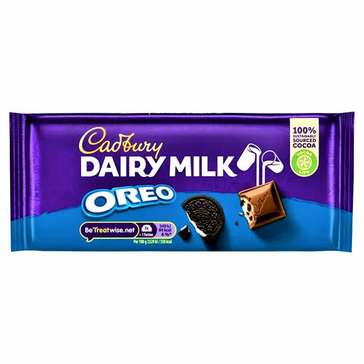 Cadbury Dairy Milk Oreo Chocolate Bar 120g - Happy Candy UK LTD
