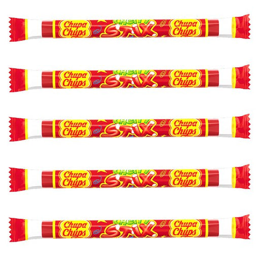 Chupa Chups Cherry Liquorice Sticks 5 Pack (5x10g) - Happy Candy UK LTD