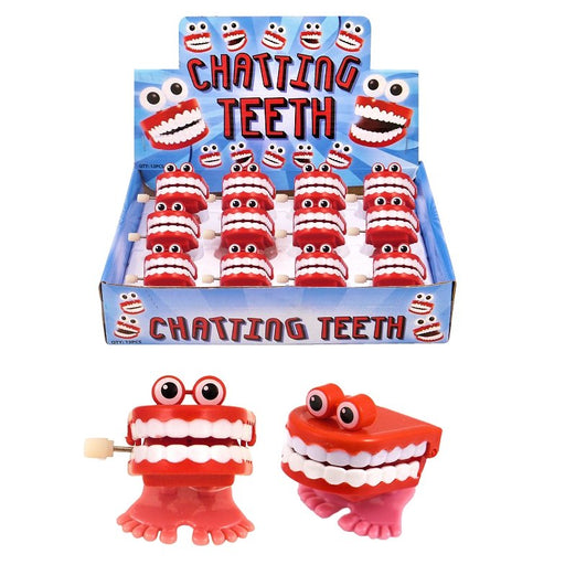 Clockwork Wind Up Chatting Teeth with Eyes (4cm) - Happy Candy UK LTD
