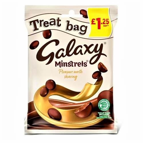 Galaxy Minstrels Chocolate Treat Bags 80g - Happy Candy UK LTD