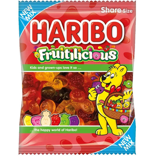 Haribo Fruitilicious Share Bag 150g - Happy Candy UK LTD