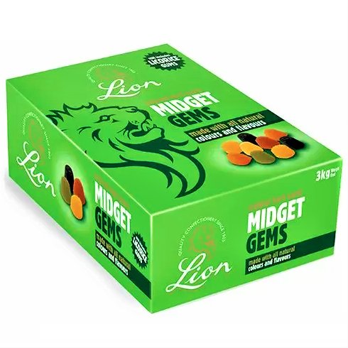Lion Midget Gems 2kg Box - Happy Candy UK LTD
