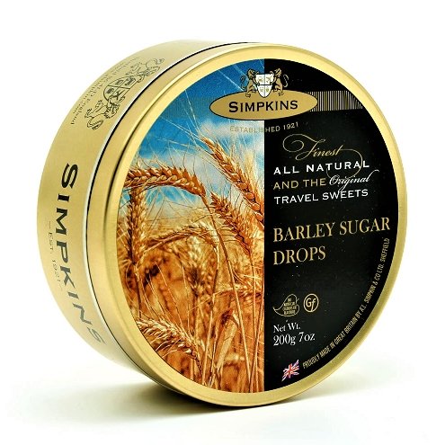 Simpkins Barley Sugar Drops Travel Tin 200g - Happy Candy UK LTD