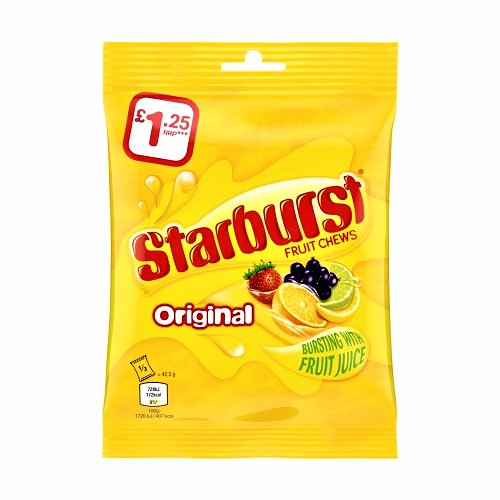 Starburst Original Fruity Chews Share Bag 127g - Happy Candy UK LTD