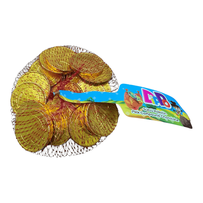 22 Large Gold Coins Net Bag 100g