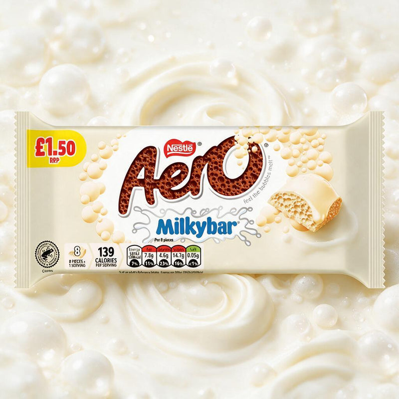 Aero MILKYBAR White Chocolate Sharing Bar 90g