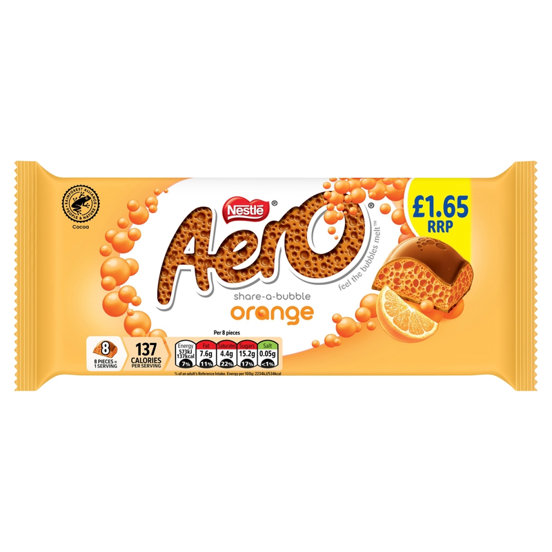 Aero Orange Chocolate Sharing Bar 90g