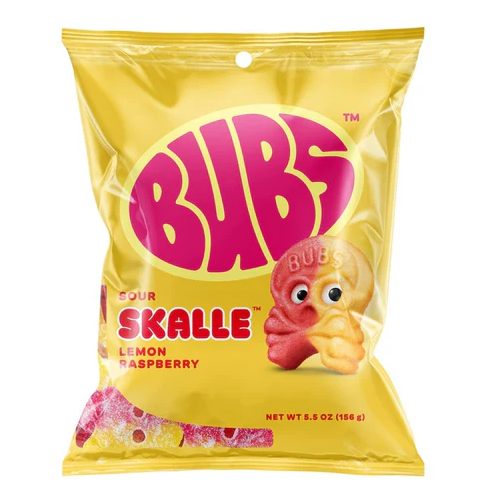 Bubs Sour Skalle Lemon Raspberry (USA) 156g
