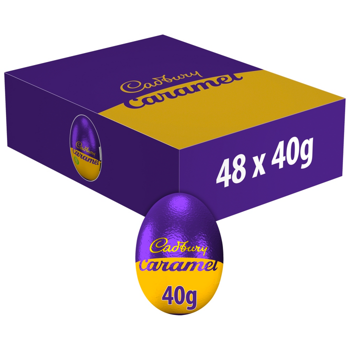 Cadbury Caramel Chocolate Eggs BULK BOX 48X40g