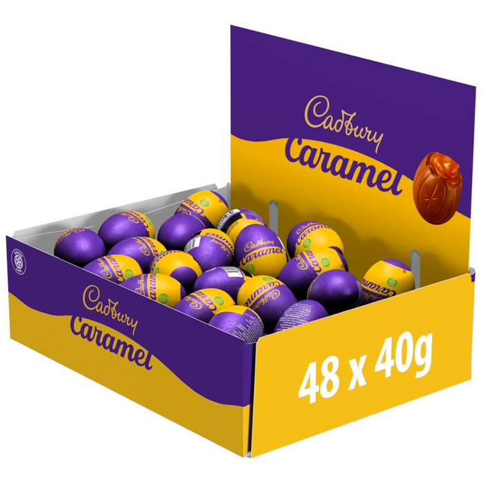 Cadbury Caramel Chocolate Eggs BULK BOX 48X40g