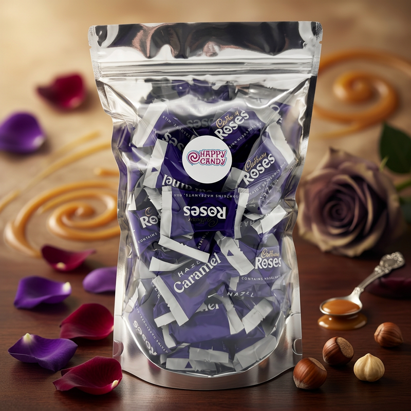 Cadbury Roses Hazelnut Caramel 42 Piece Gift Pouch 500g