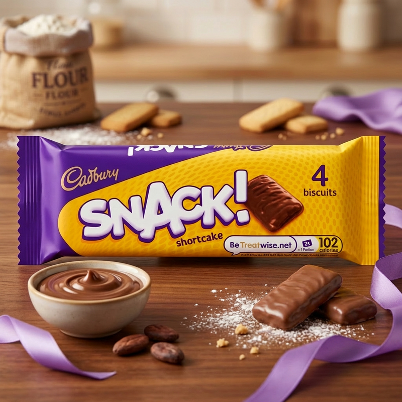 Cadbury Snack Shortcake Chocolate Biscuit 4 Pack 40g