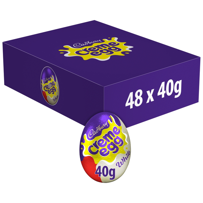 Cadbury White Chocolate Creme Eggs BULK BOX 48X40g