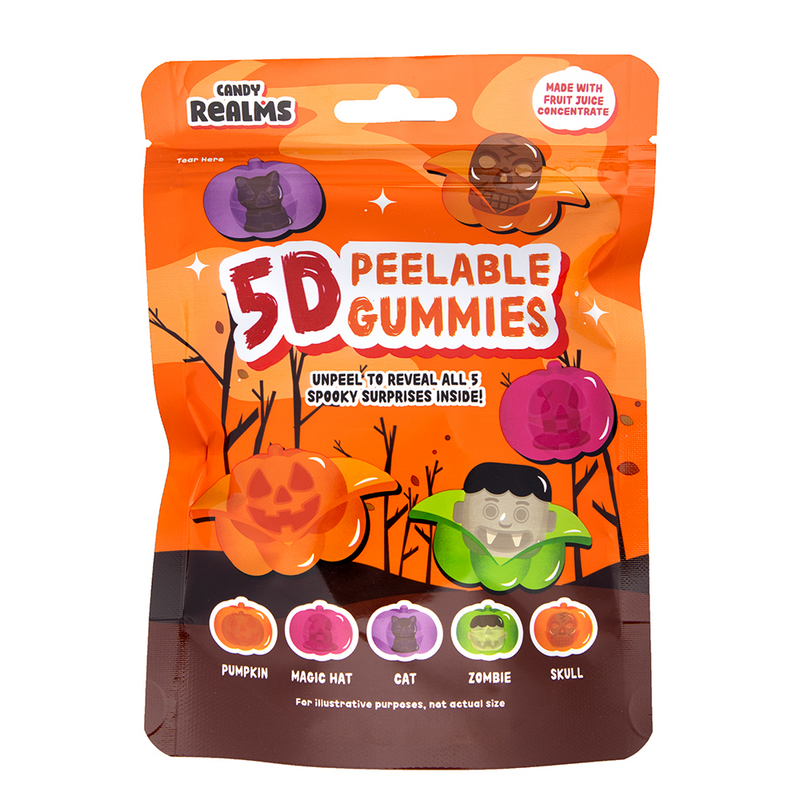 Candy Realms 5D Peelable Halloween Gummies Pouch 60g