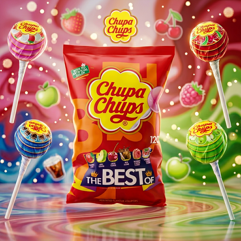 Chupa Chups The Best Of Lollipops 120 Piece 1440g