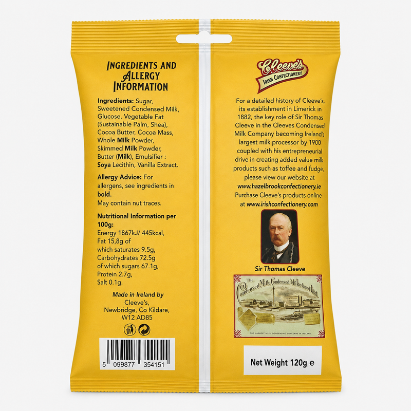 Cleeves Chocolate Fudge Bag 120g
