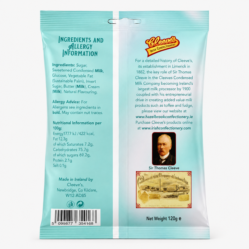 Cleeves Dairy Cream Fudge Bag 120g