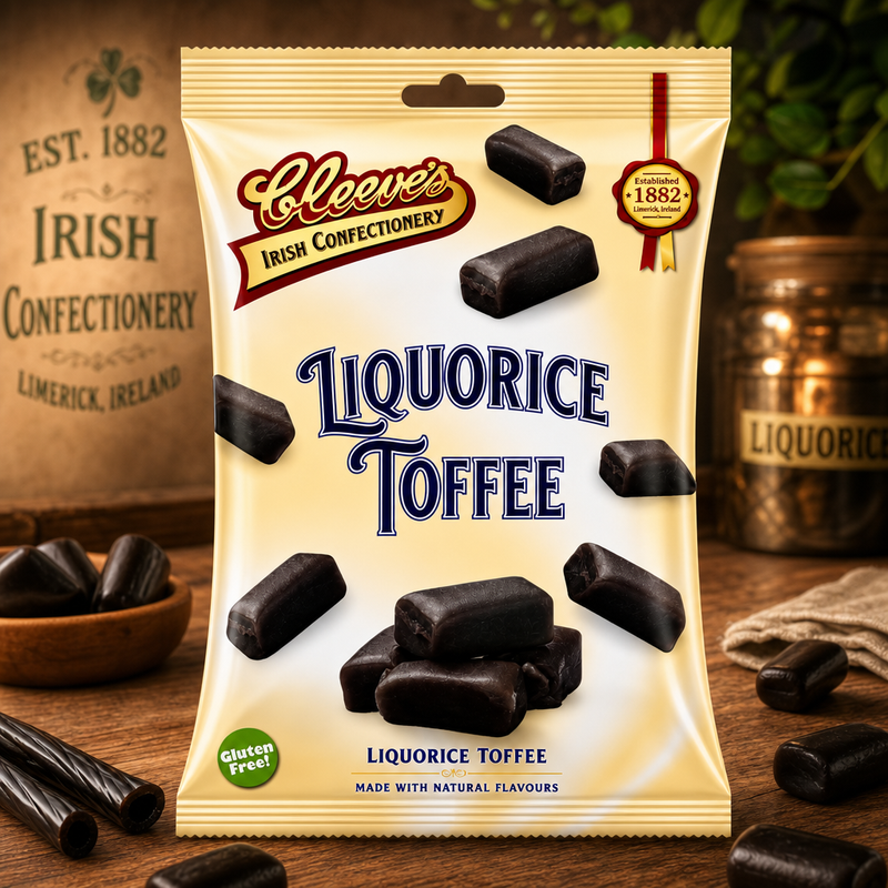 Cleeves Liquorice Toffee Bag 120g