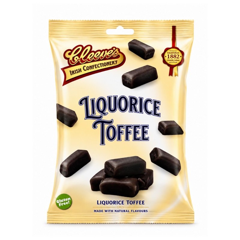 Cleeves Liquorice Toffee Bag 120g