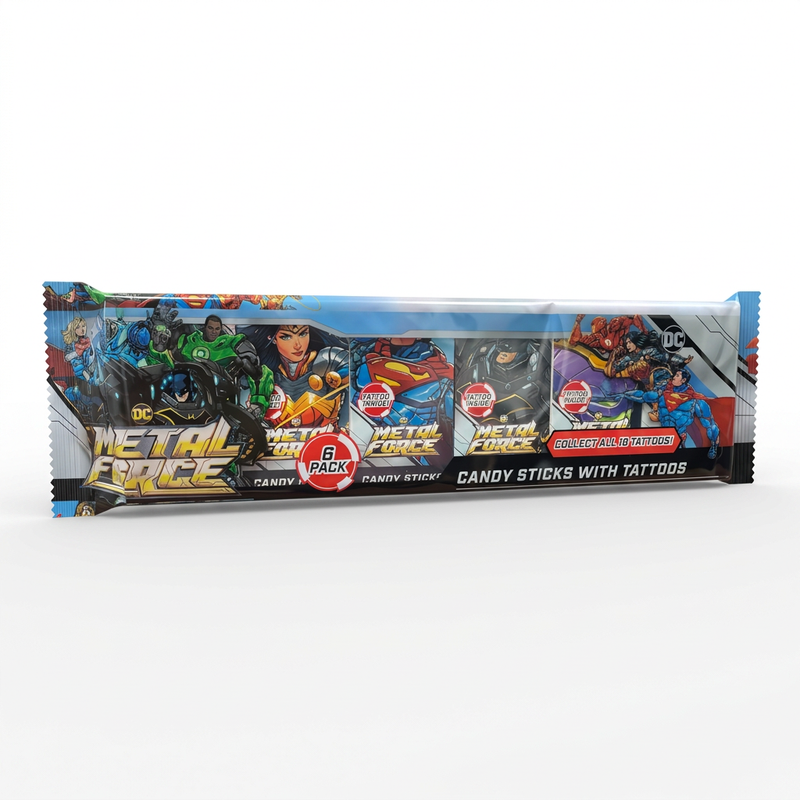 DC METAL FORCE Candy Sticks 6 Pack (6x12g) 72g