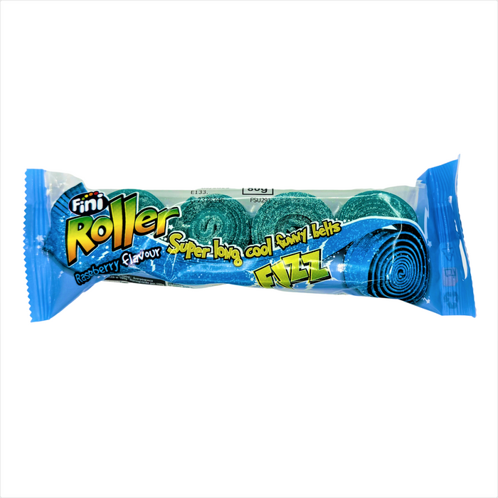 Fini Blue Raspberry Roller Fizz 4 Pack 80g