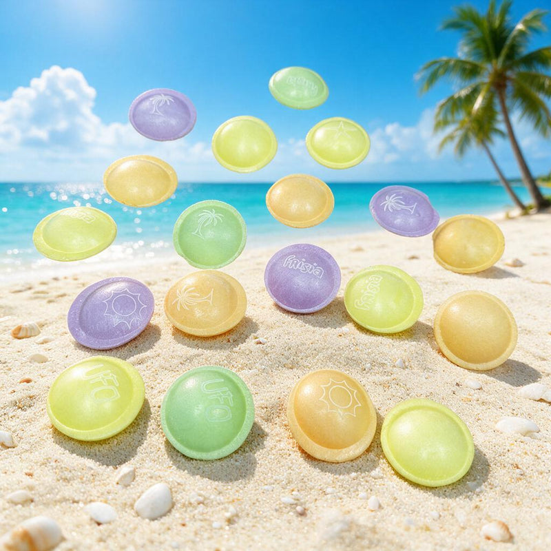 Flying Saucers UFO CRUNCHY TROPICAL Candy 20 Pack