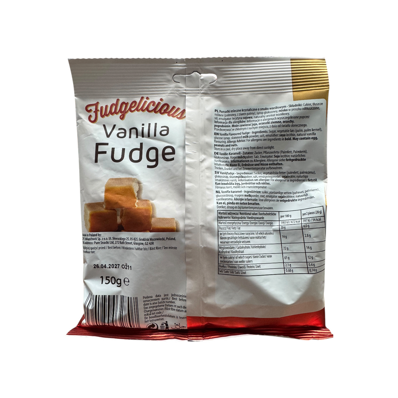 Fudgelicious Vanilla Fudge Share Bag 150g