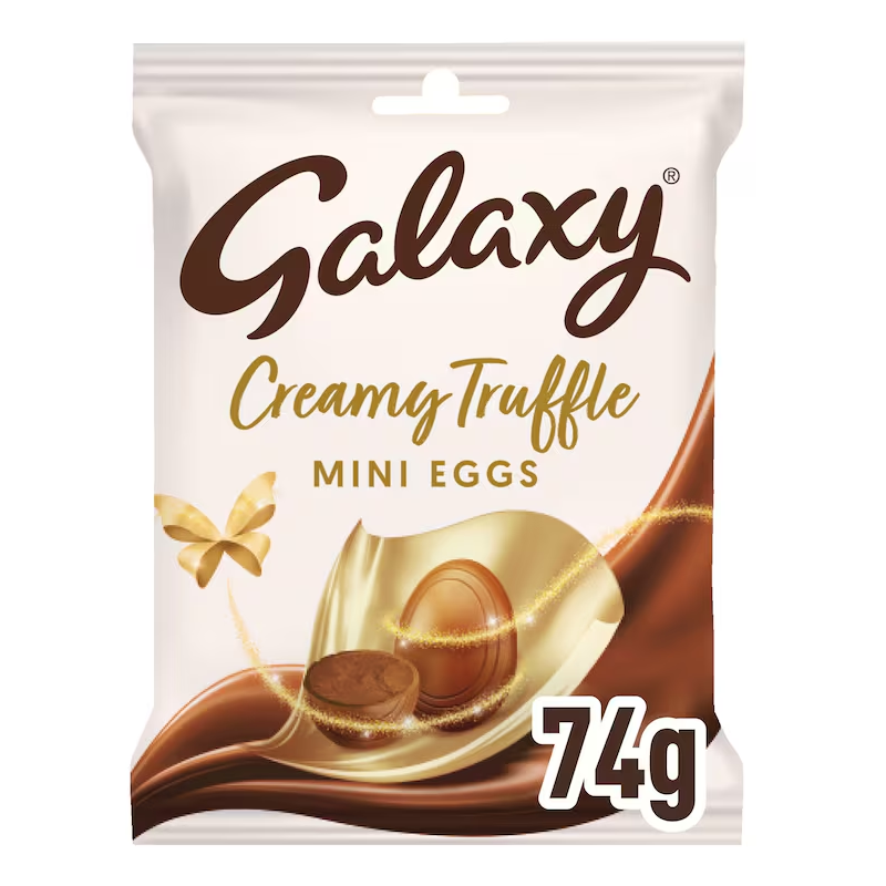 Galaxy Creamy Truffle Milk Chocolate Easter Mini Eggs Bag 74g