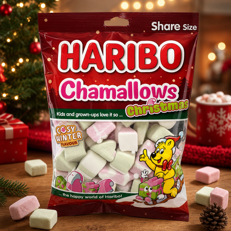 Haribo Chamallows CHRISTMAS Marshmallow Bag 140g