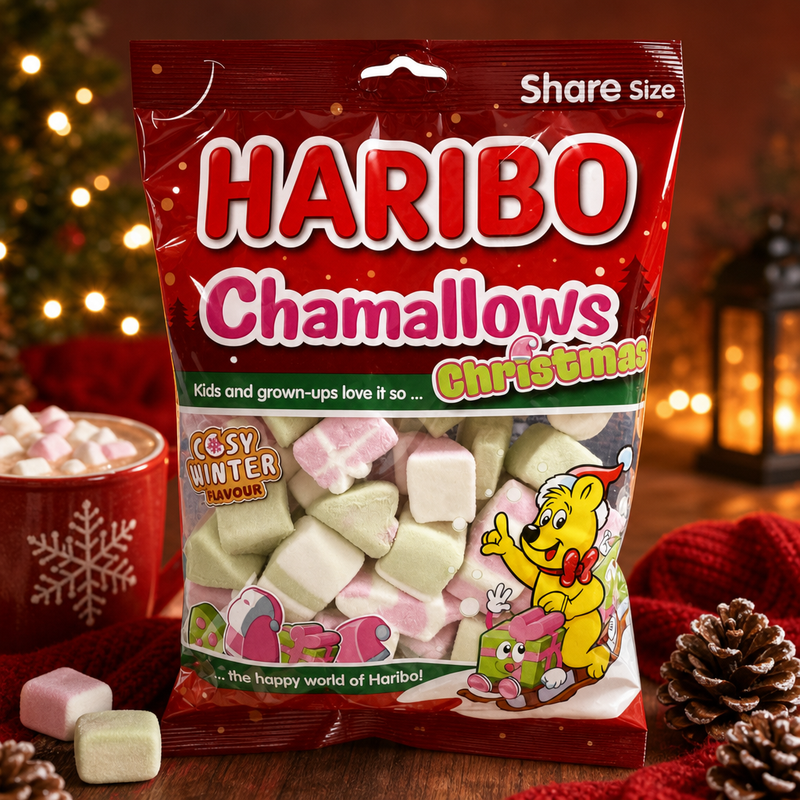 Haribo Chamallows CHRISTMAS Marshmallow Bag 140g