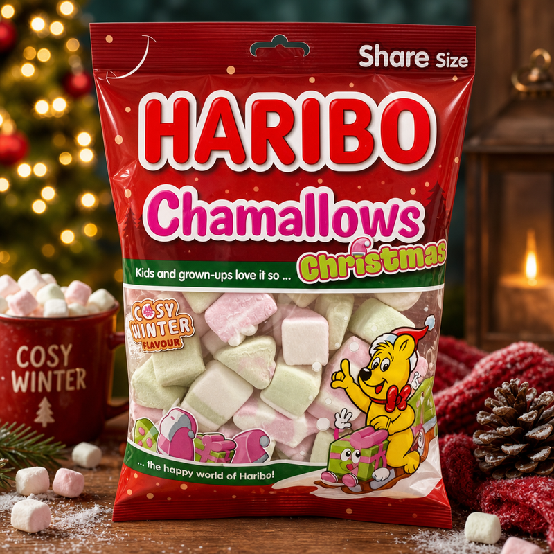 Haribo Chamallows CHRISTMAS Marshmallow Bag 140g