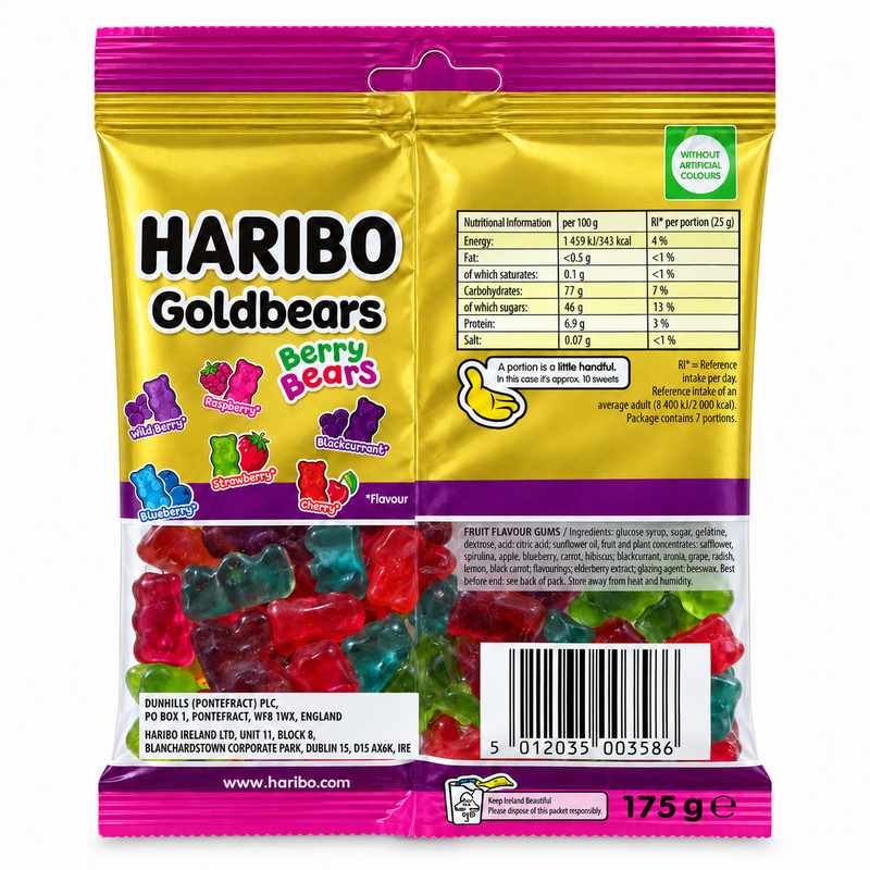 Haribo Goldbears Berry Bears 175g
