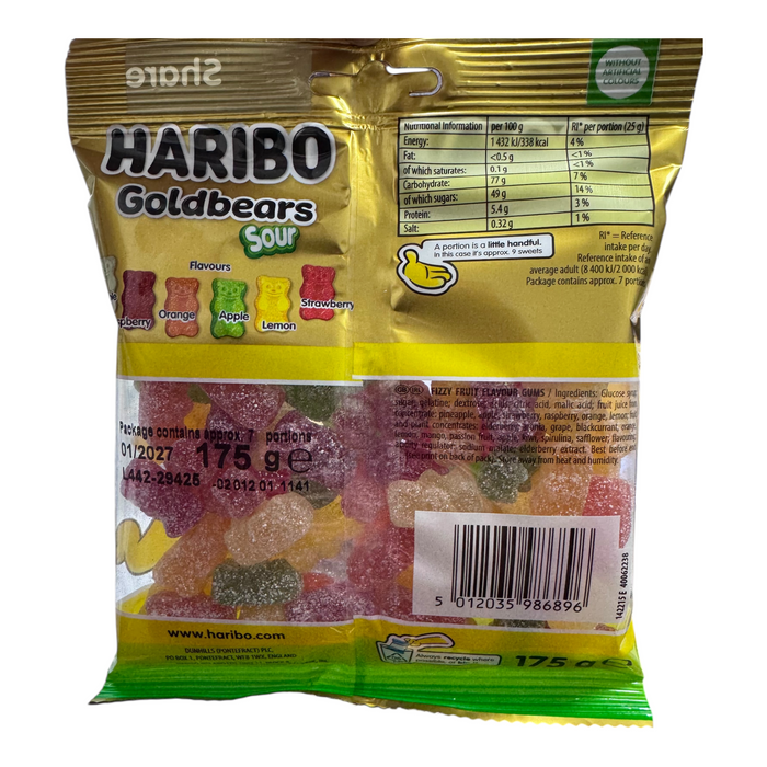 Haribo Goldbears Sour 175g