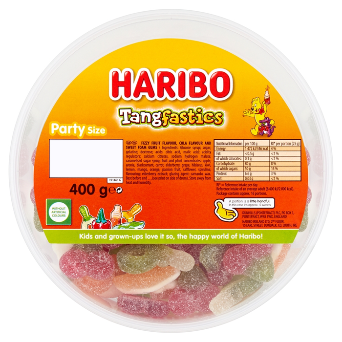 Haribo Starmix Tangfastics Supermix Party Tub 400g