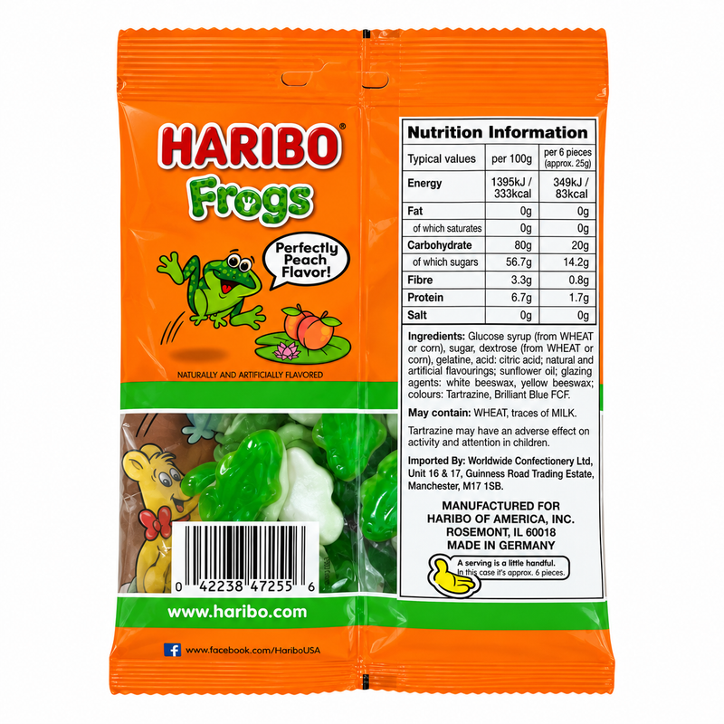 Haribo Frogs Share Bag (IMPORT) 142g