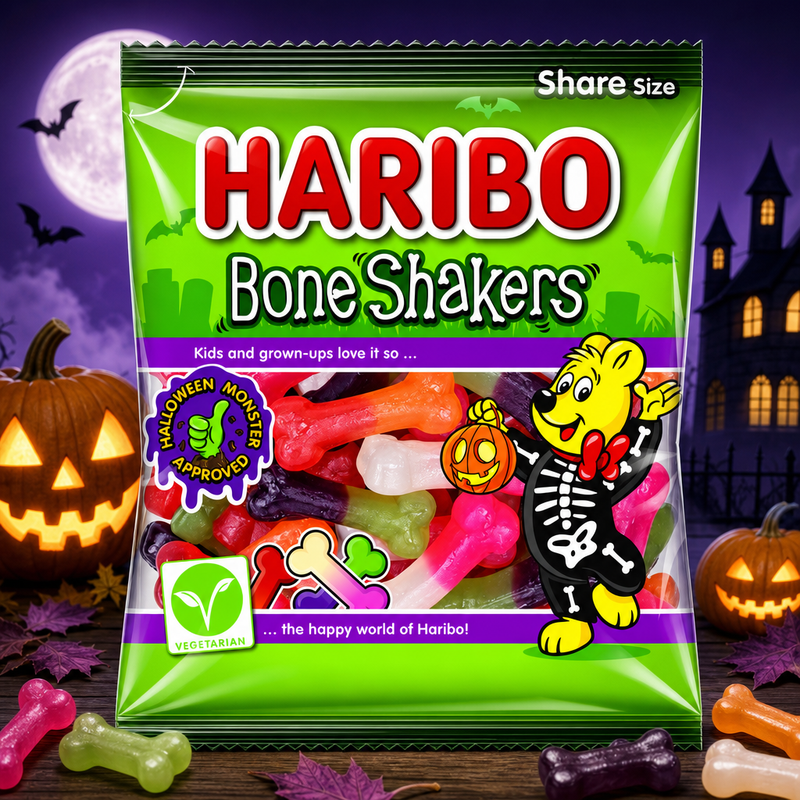 Haribo Halloween BONE SHAKERS Share Bag 160g