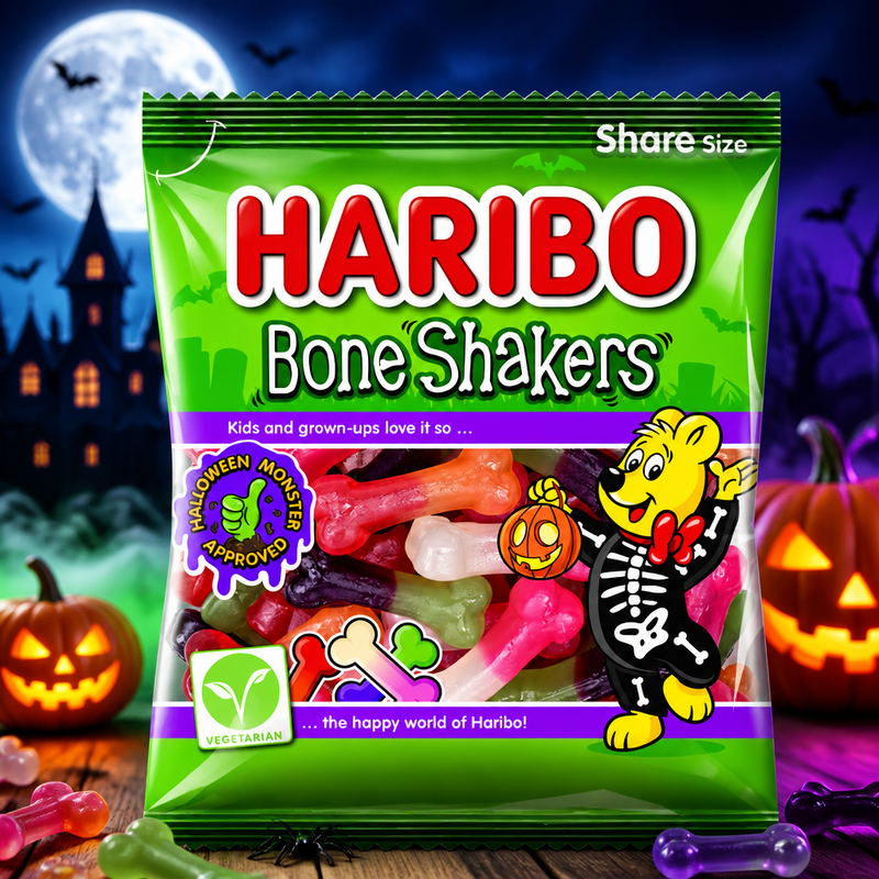 Haribo Halloween BONE SHAKERS Share Bag 160g