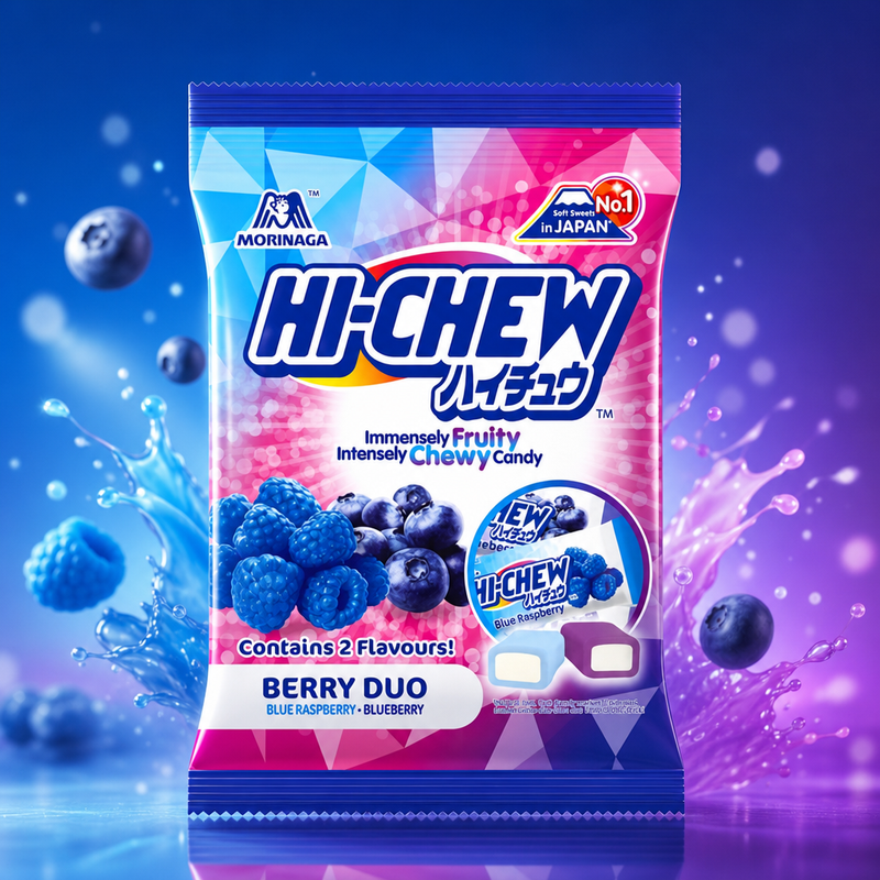 Hi-Chew Berry Duo Mix Chewy Candy Bag 80g