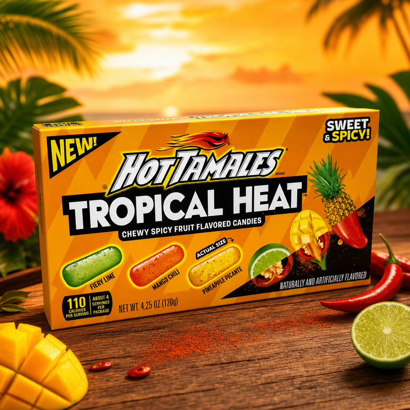 Hot Tamales TROPICAL HEAT Chewy Candies (USA) 120g