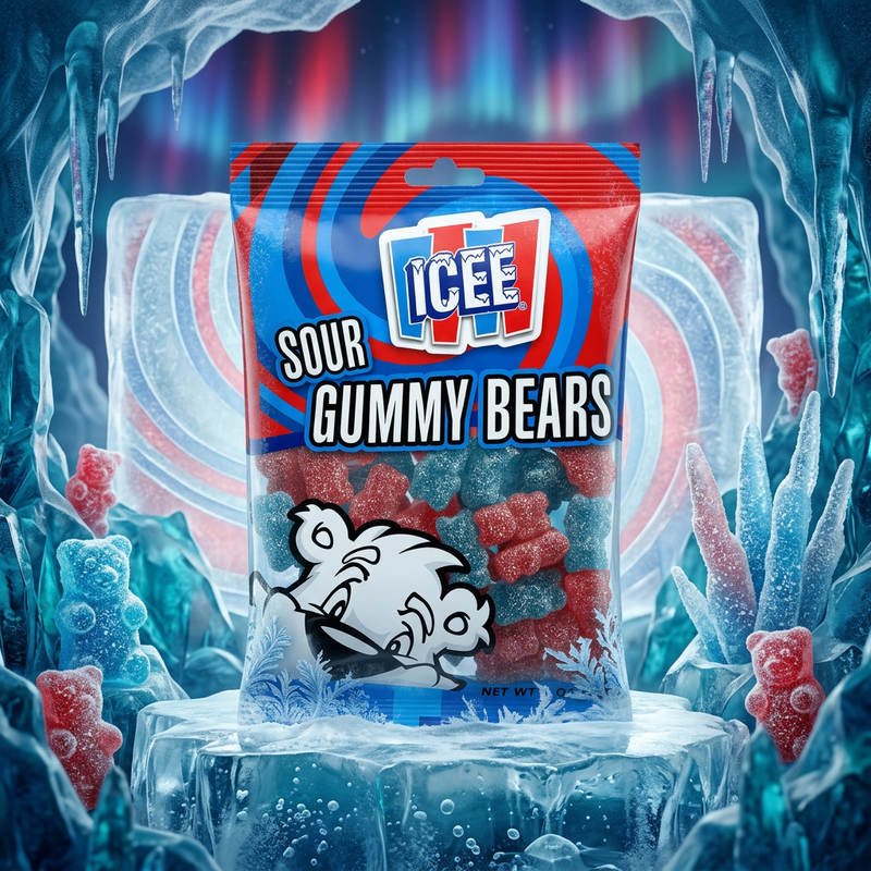 ICEE Sour Gummy Bears Candy Bag 113g