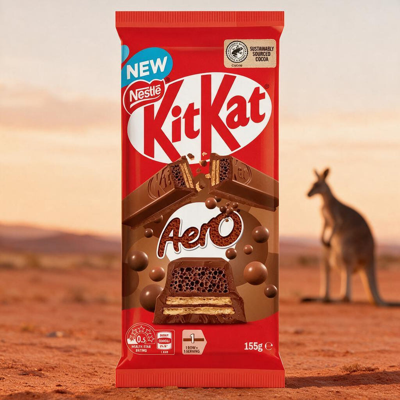 Kit Kat Aero Milk Chocolate Block (AUSTRALIA) 155g