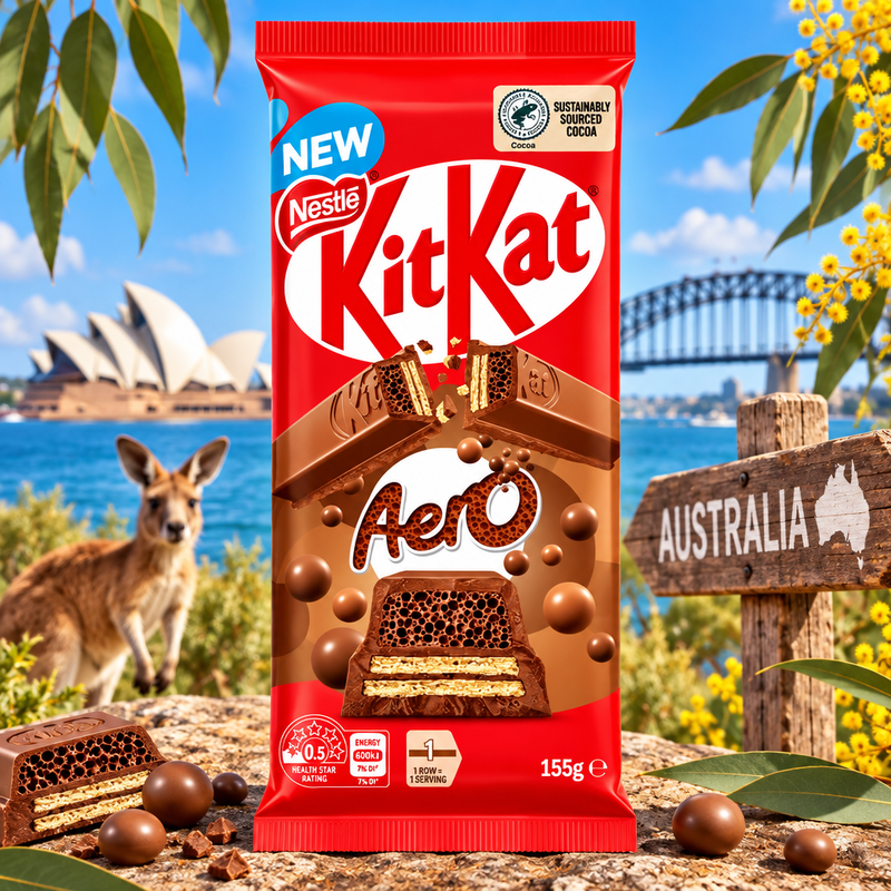 Kit Kat Aero Milk Chocolate Block (AUSTRALIA) 155g