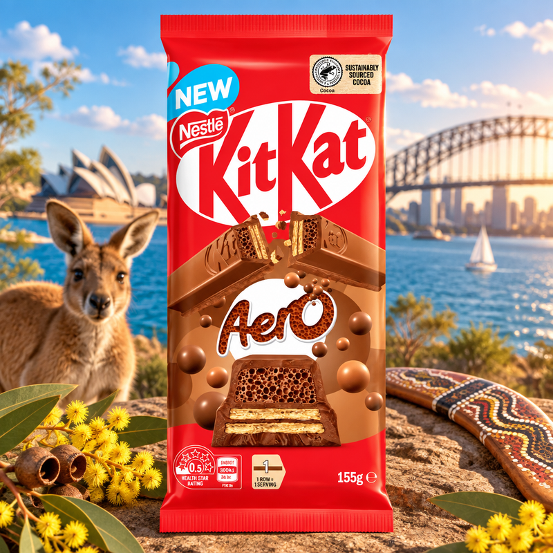 Kit Kat Aero Milk Chocolate Block (AUSTRALIA) 155g