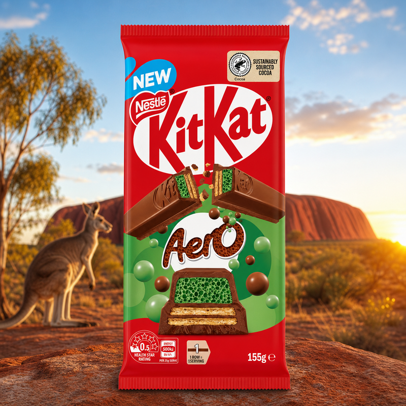 Kit Kat Aero Mint Milk Chocolate Block (AUSTRALIA) 155g