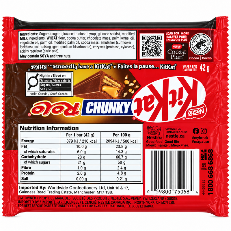 KitKat Rolo Chocolate Bar (CANADA) 42g