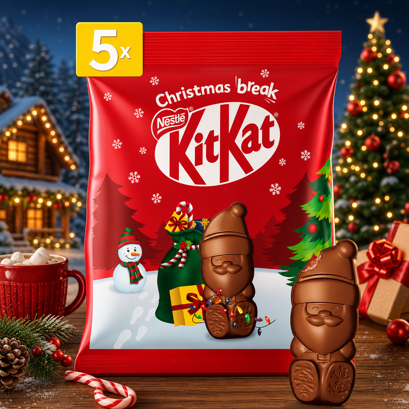 Kit Kat Santa Milk Chocolate Sharing Bag (5x11g) 55G