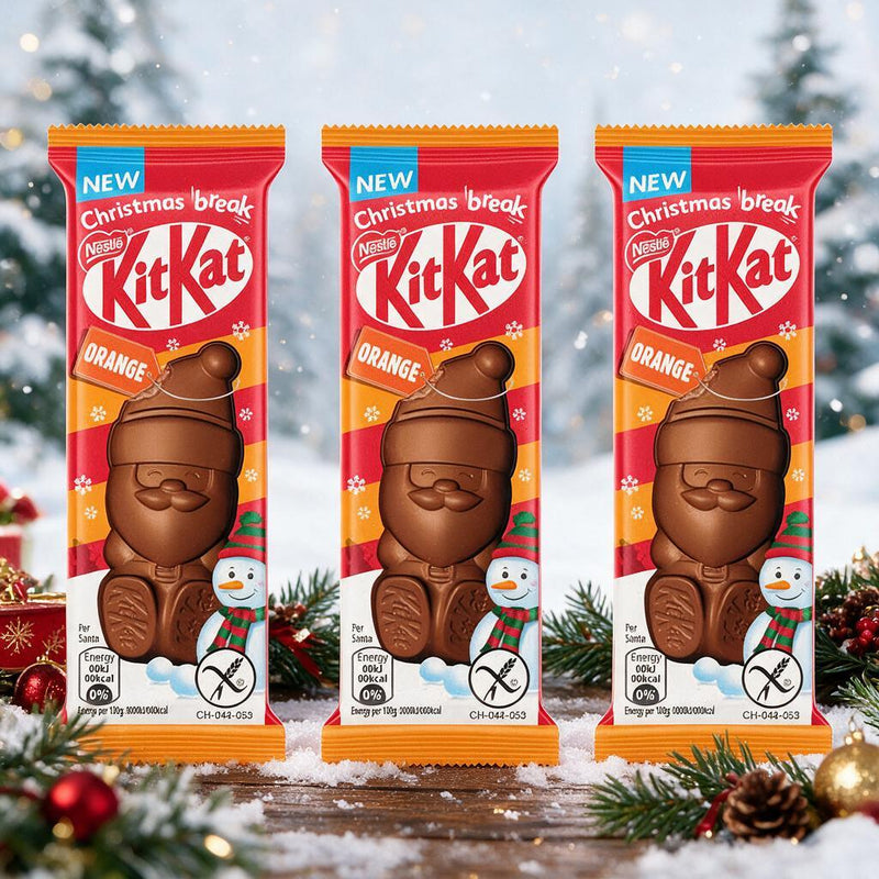 Kit Kat Santa Orange 3 Pack Milk Chocolate Figure 3x29g
