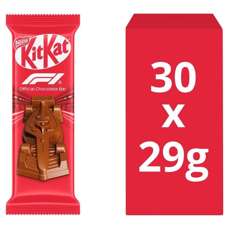 KitKat Formula 1 (F1) Chocolate Car Figure BULK BOX (30x29g)