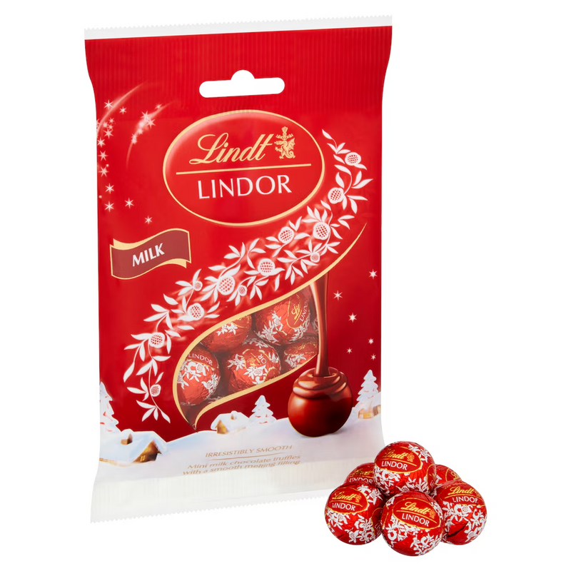 Lindt Lindor Mini Milk Chocolate Truffles 80G